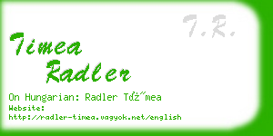 timea radler business card